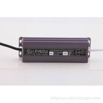 Short-circuit Protection 60W LED Strip Power Supply 12V / 2